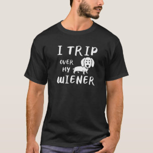 Camiseta Viajo Sobre Mi Visera Por Un Perro Dachshund