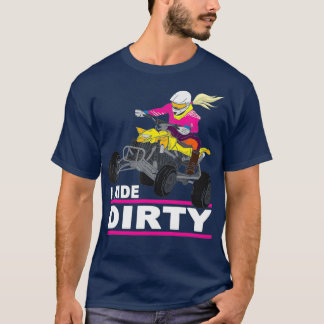 Camiseta Viajo Sucio Funny En Bicicleta Cuádruple Diciendo