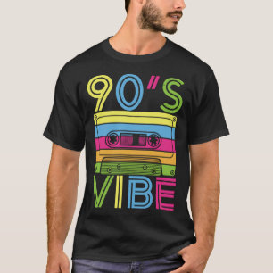 Camiseta Vibe 1990 retro Fiesta de vestuario estético 90s V