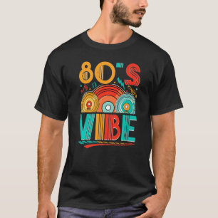 Camiseta Vibe CD 80s Music Generation Retro de los 80s