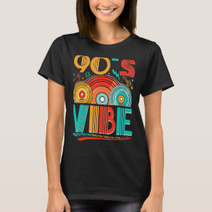 Camiseta Vibe CD 90s Música de los 90s Generación Retro Nue