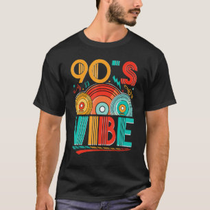 Camiseta Vibe CD 90s Música de los 90s Generación Retro Nue