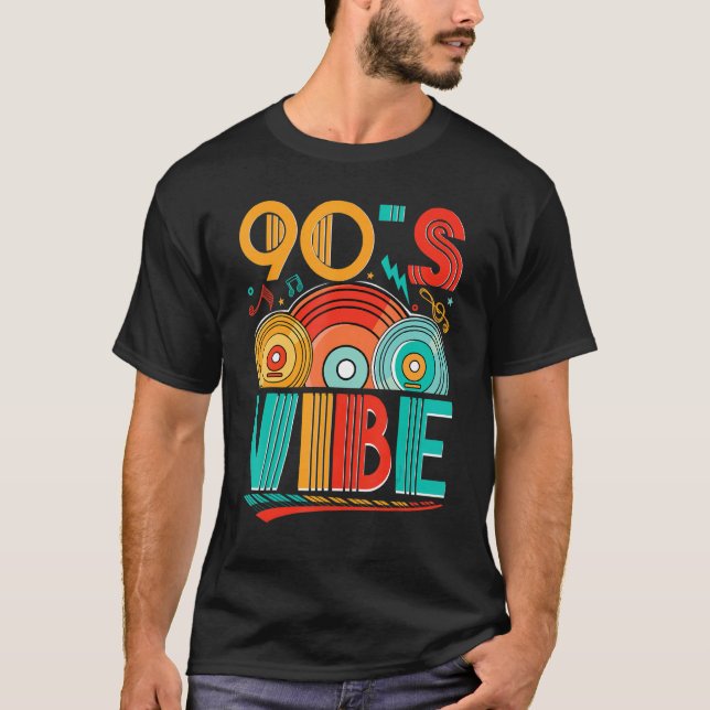 Camiseta Vibe CD 90s Música de los 90s Generación Retro Nue (Anverso)