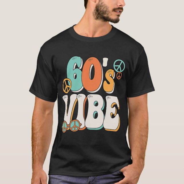 Camiseta Vibe Costume de los 60 Fiesta conjunto Groovy Hipp (Anverso)