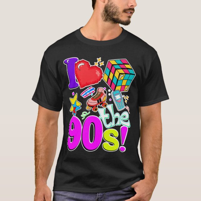 Camiseta Vibe de época retro 90 (Anverso)