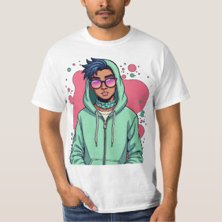 Camiseta Vibe de la calle Hooded - Urban Guay Style Tee