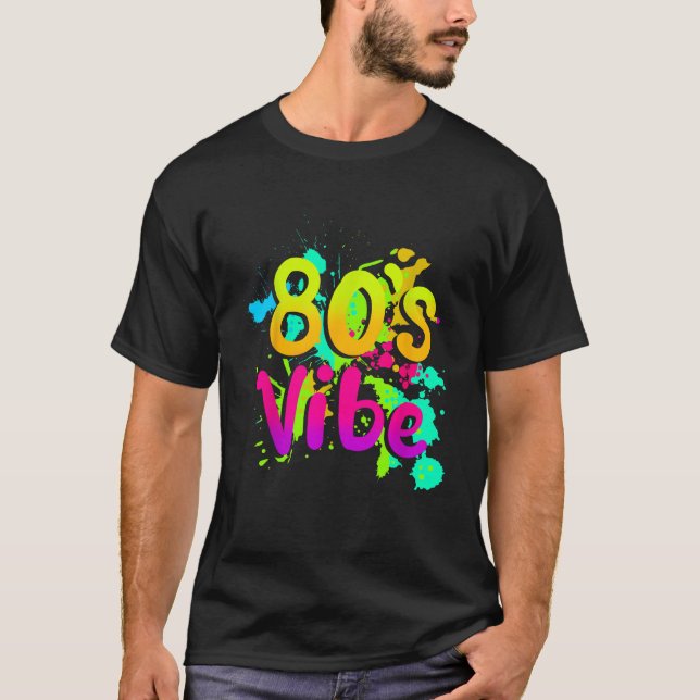 Camiseta Vibe de los 80 Vibe de los 80 Moda de los 80s Cos (Anverso)