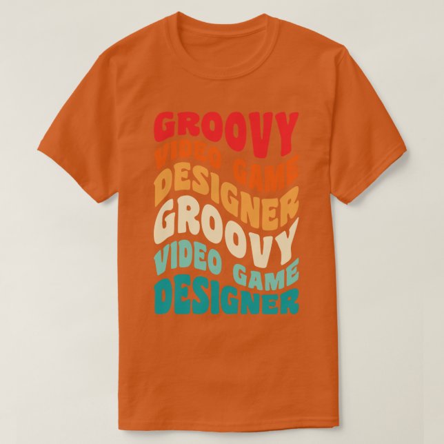 Camiseta Vibe de los años 80 del diseñador de videojuegos V (Diseño del anverso)