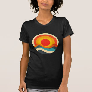 Camiseta Vibe de vena de inspiración retro de la frescura d