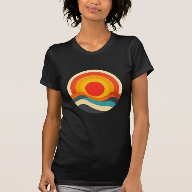 Camiseta Vibe de vena de inspiración retro de la frescura d (Anverso)