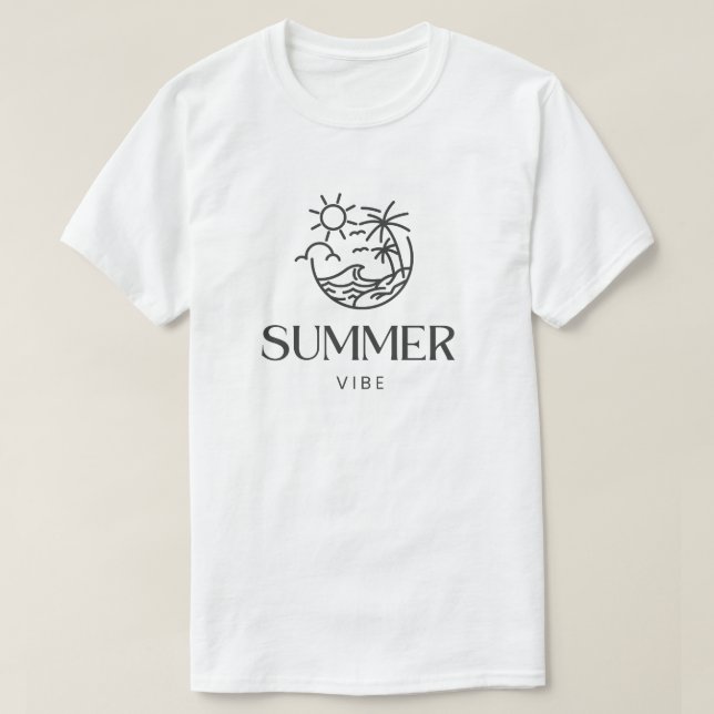 Camiseta Vibe de verano (Diseño del anverso)