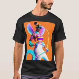 Camiseta Vibe Jibe Electric Ken Gage Retrowave Fun