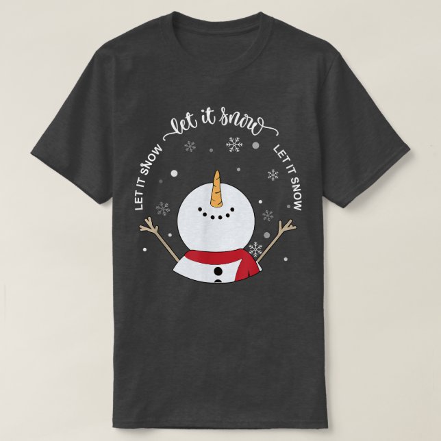 Camiseta Vibe la vida de los Navidades de navidad y nieve (Diseño del anverso)