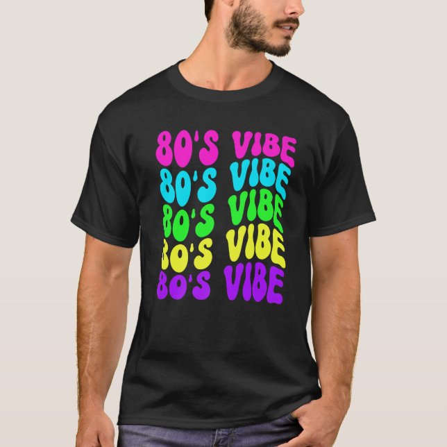 Camiseta Vibe retro cosecha de los años 80 Estilos de Fiest (Anverso)