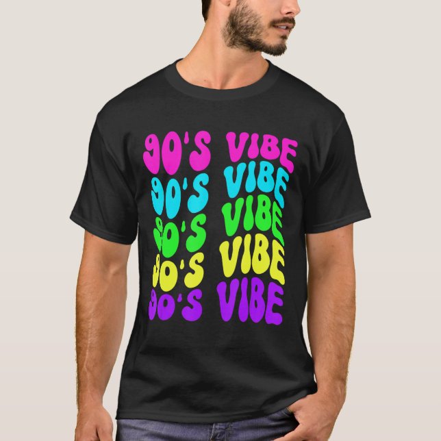 Camiseta Vibe retro cosecha de los años 90 Estilos de Fiest (Anverso)