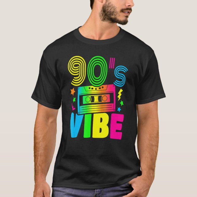 Camiseta Vibe Retro de los años 90 Estilos de los 90 Fiesta (Anverso)
