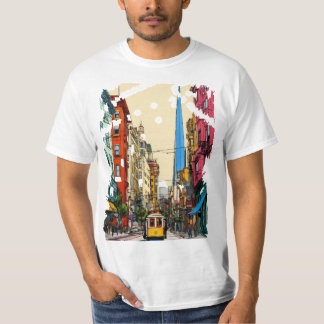 Camiseta Vibe Urbano : Elegancia paisajística con movimient