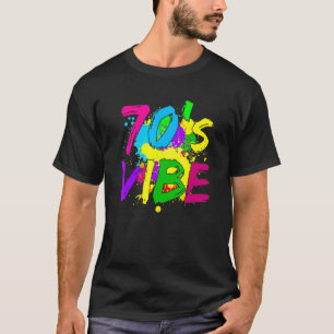 Camiseta Vibe Vibe Vibe Vintage Setenties Fiesta brillante