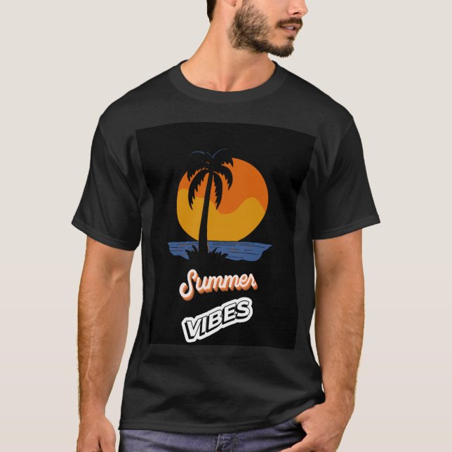 Camiseta vibe vintage de verano (Anverso)