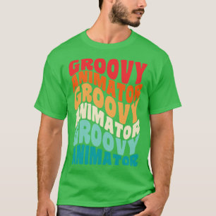 Camiseta Vibes animador de la época retro 60 de 70 años 80