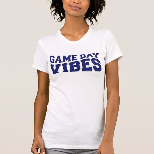 Camiseta Vibes Blue & White Game Day (Anverso)