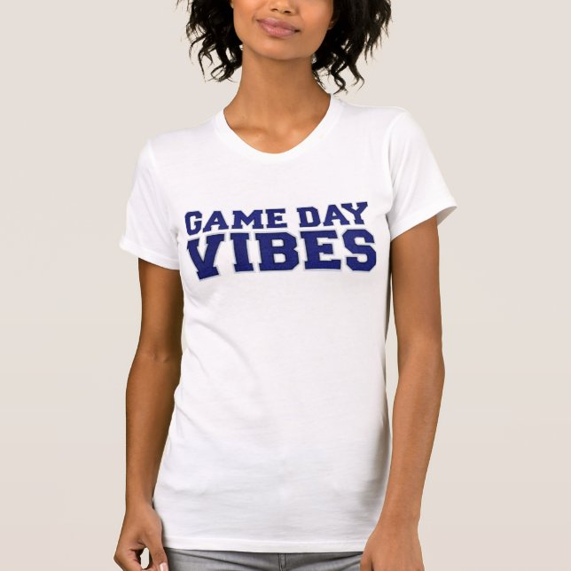 Camiseta Vibes Blue & White Game Day (Anverso)