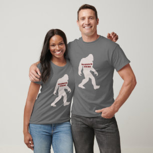 Camiseta Vibes brillantes y divertidas, Sasquatch de pie bi