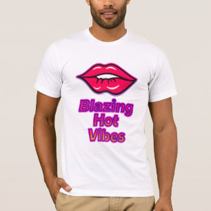 Camiseta Vibes calientes deslumbrantes Bella+Canvas Manga c