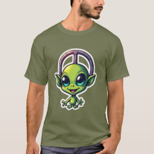 Camiseta Vibes cósmicas - Funky Alien Tee Collection
