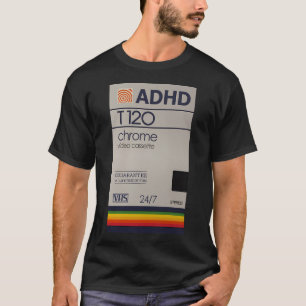 Camiseta Vibes cromadas Vhs Adhd