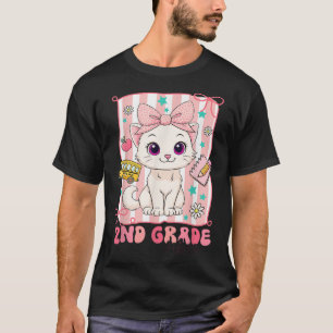 Camiseta Vibes De 2º Grado De Vuelta Al Gato Escolar Para N