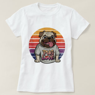 Camiseta Vibes de amor de Pug