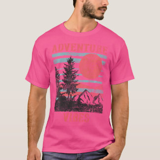 Camiseta Vibes de aventura al aire libre Explorar Senderism