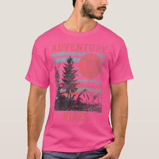 Camiseta Vibes de aventura al aire libre Explorar Senderism