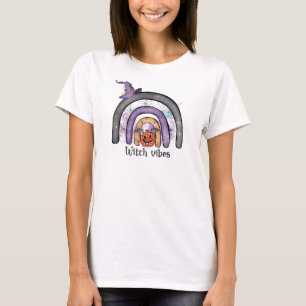 Camiseta Vibes de bruja Black Rainbow