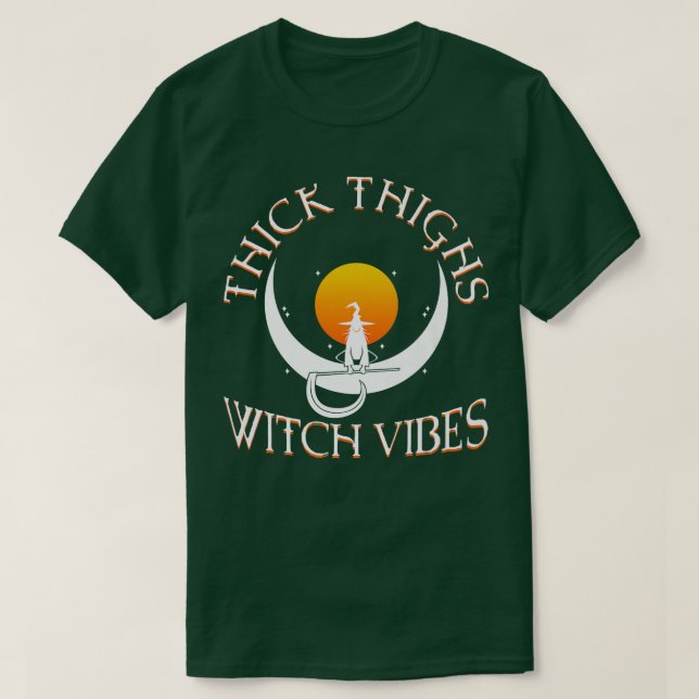 Camiseta Vibes de bruja gruesas 576  (Diseño del anverso)