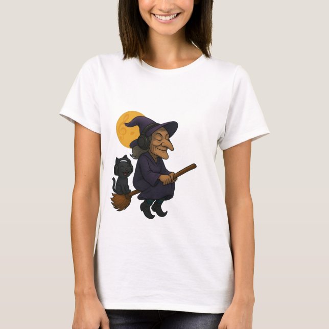 Camiseta Vibes de brujería: A la melodía de la magia" (Anverso)
