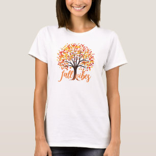 Camiseta Vibes de caída - Árbol de caída cómodo
