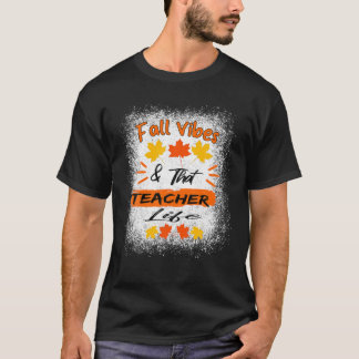 Camiseta Vibes De Caída Y El Hal De Calabaza De Manzana De 