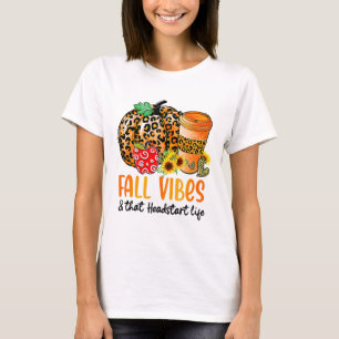 Camiseta Vibes De Caída Y La Calabaza De La Vida De La Cabe