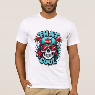 Camiseta Vibes de calavera urbana - Tee de arte de gafas 3D