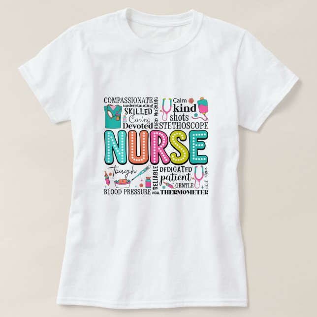 Camiseta Vibes de cosecha retro para héroes de la salud (Diseño del anverso)