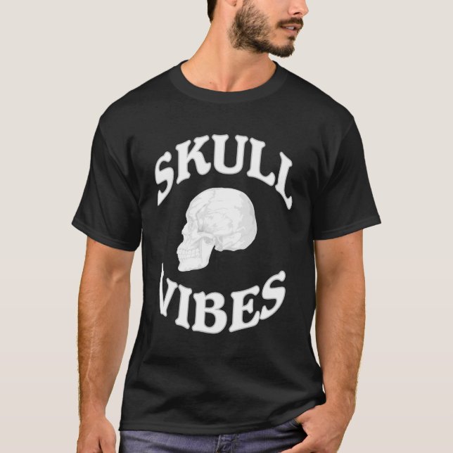 Camiseta Vibes de cráneo (Anverso)