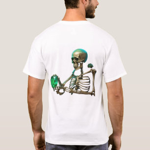 Camiseta "Vibes de cráneo - Tee gráfico negrita y denso"