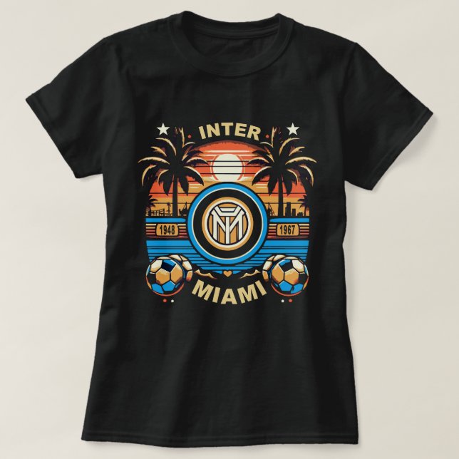 Camiseta Vibes de Futbol de Miami Beach: Celebran Inter Mia (Diseño del anverso)