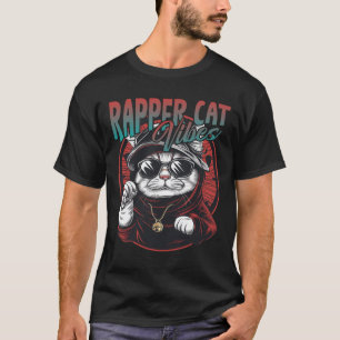 Camiseta Vibes de gato de rapero