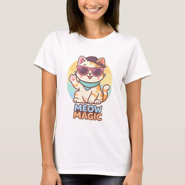 Camiseta Vibes de gatos de Guay - Meow Magic Summer Tee" (Anverso)