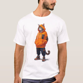 Camiseta Vibes de gatos urbanos - Futurista diseño de ropa 