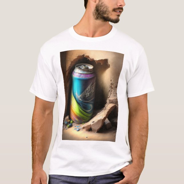 Camiseta Vibes de graffiti: Arte callejero que te habla (Anverso)