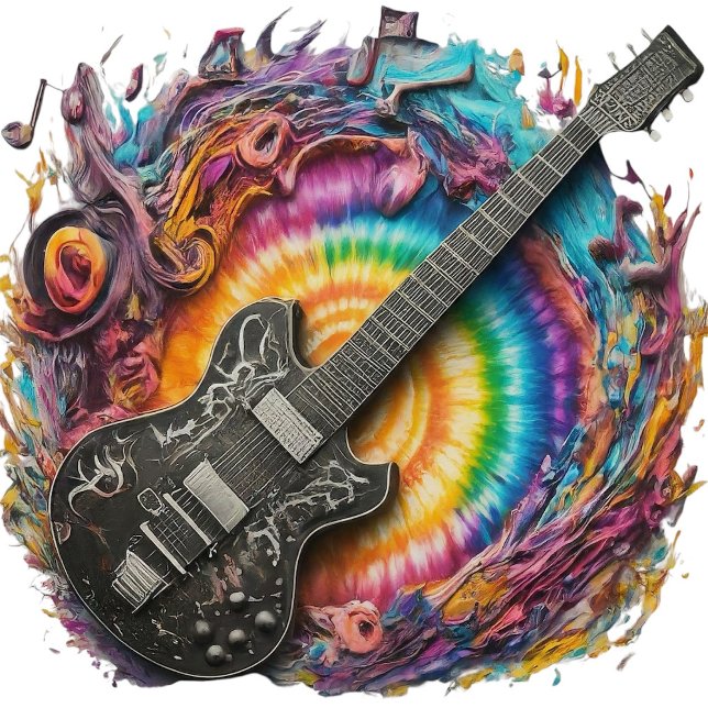 Camiseta Vibes de guitarra psicodélica (Vibrate with wave and thrill your inner pleasure.)